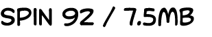 spin 92 / 7.5MB