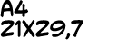A4 21X29,7