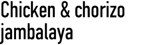 Chicken & chorizo jambalaya