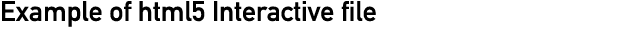 Example of html5 Interactive file